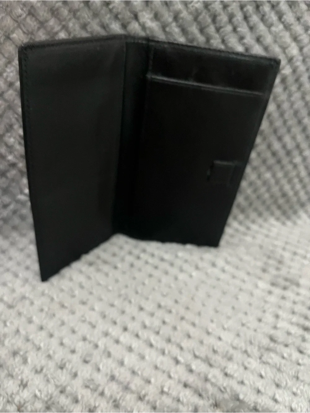 COACH✨Black Leather Passport Wallet -